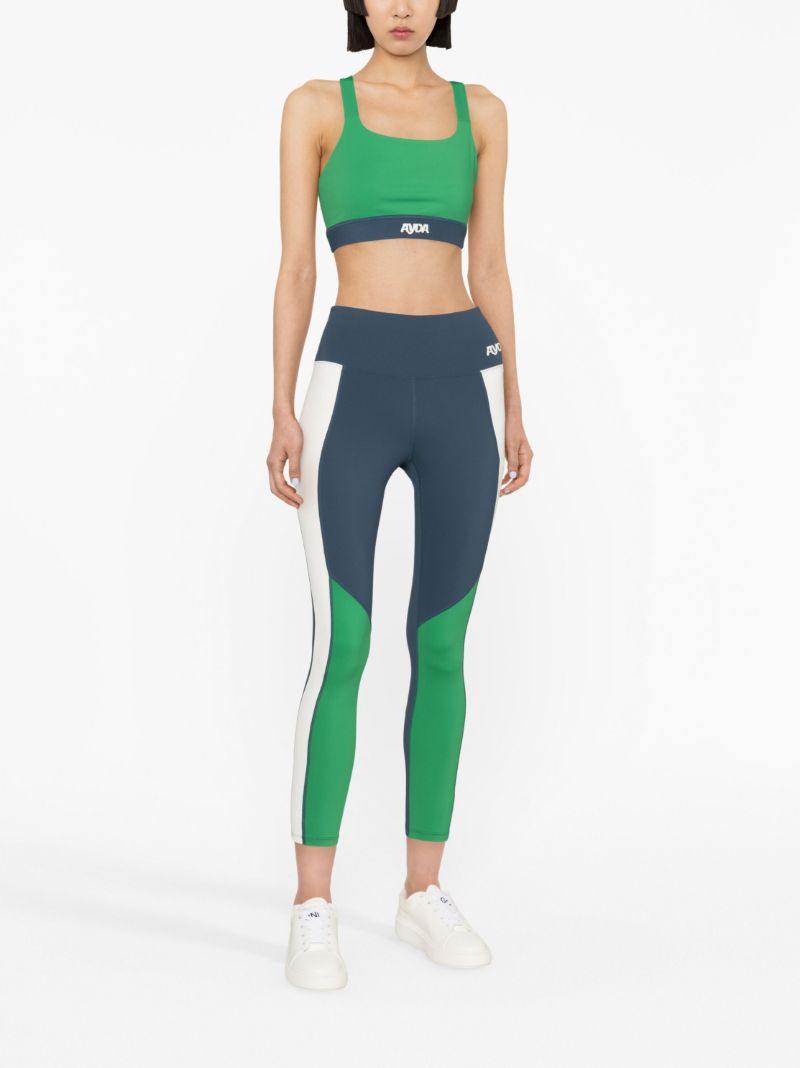 Green Volley Sports Bra