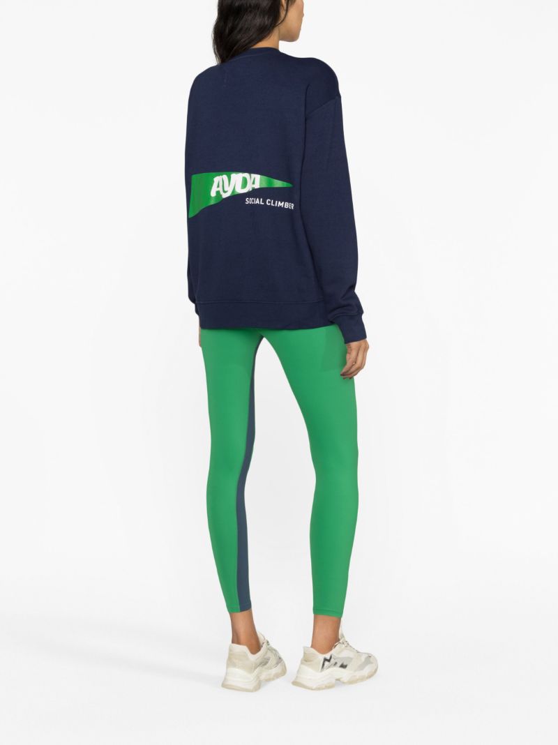 Blue Social Climber Cotton Sweatshirt