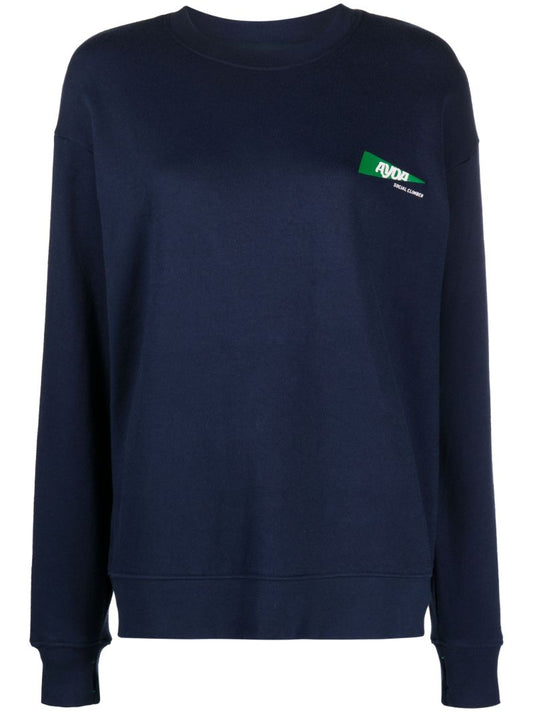Blue Social Climber Cotton Sweatshirt