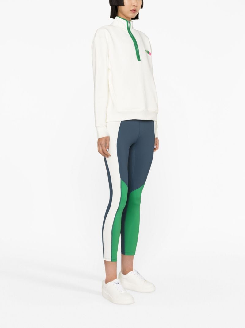 White Chloe Zip-up Sweatshirt
