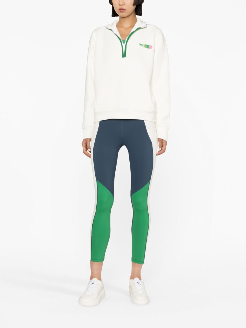 White Chloe Zip-up Sweatshirt