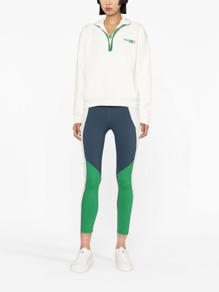 White Chloe Zip-up Sweatshirt