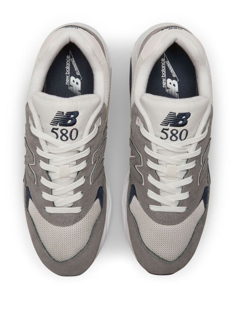 Grey 580 Leather Sneakers