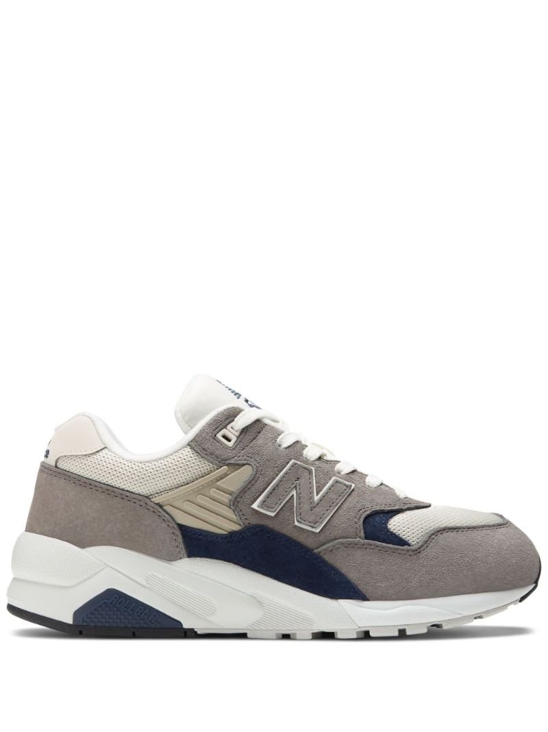 Grey 580 Leather Sneakers