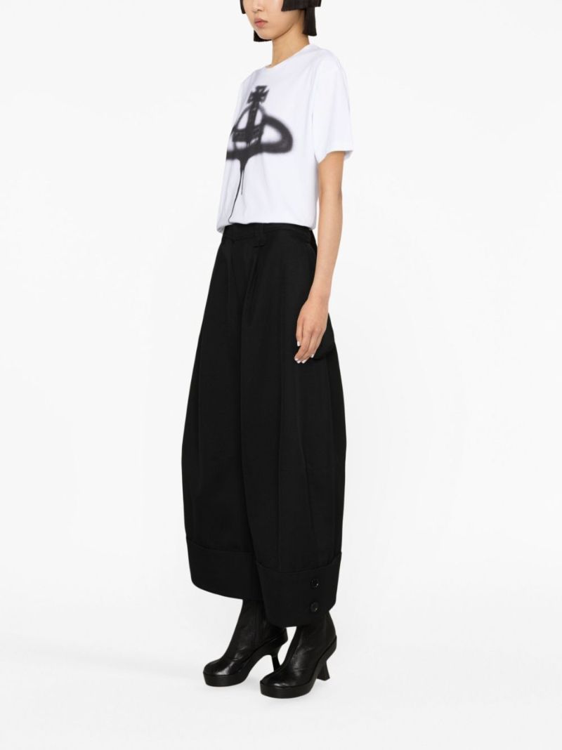 White Spray Orb Organic Cotton T-shirt