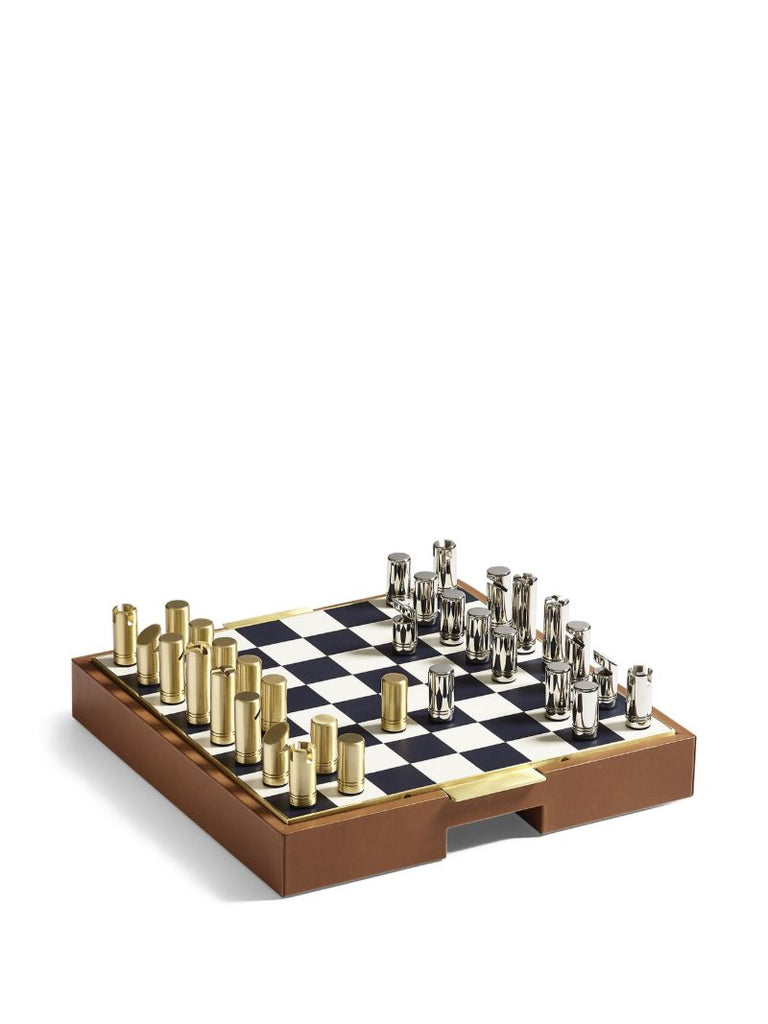 Brown Fowler Chess and Checkers Game Set