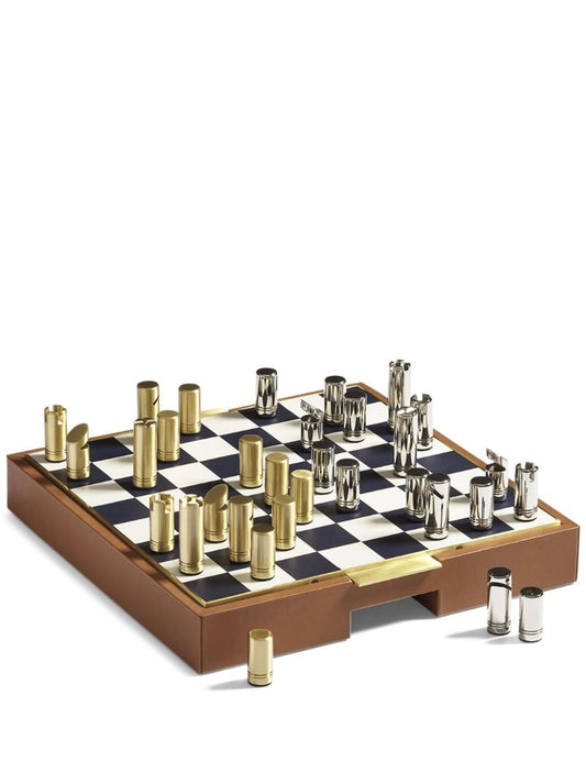 Brown Fowler Chess and Checkers Game Set