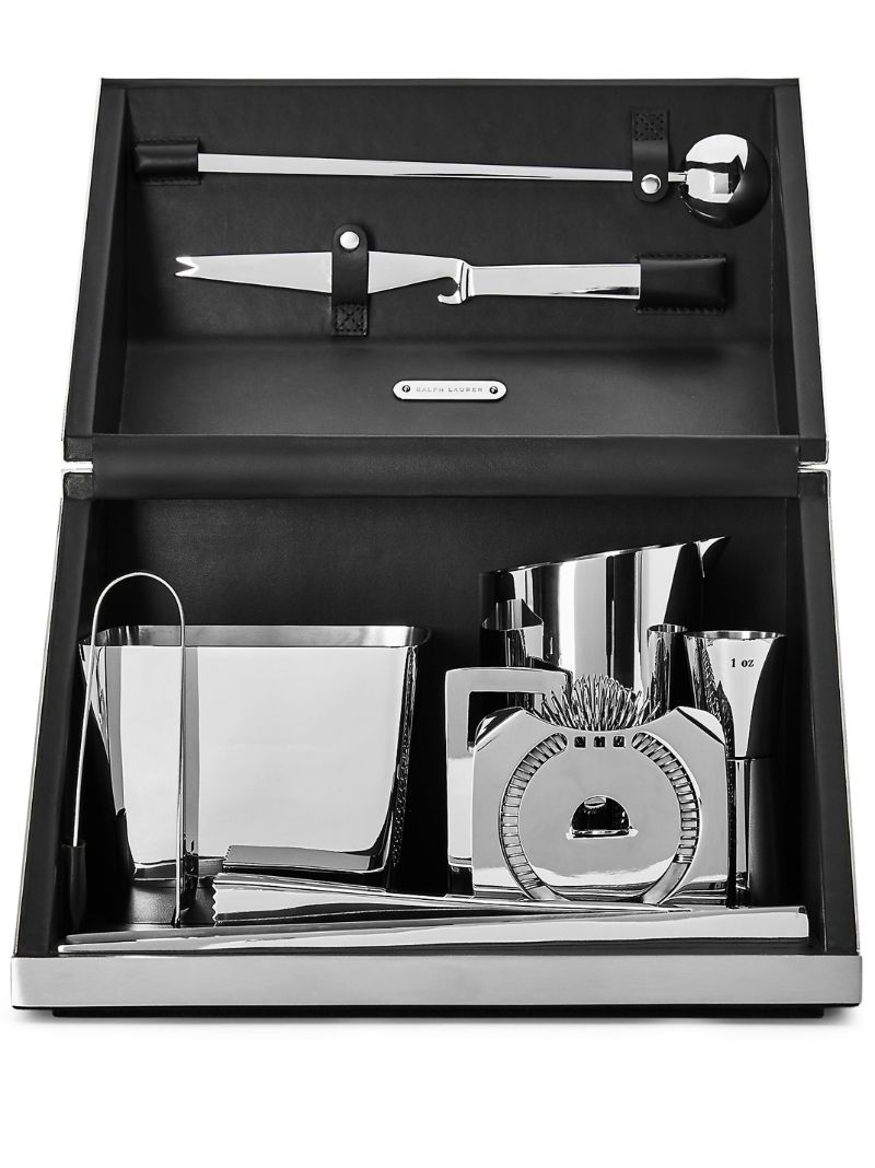 Silver-tone Academy Bar Tool Box Set