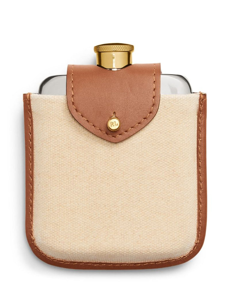 Brown Garrett Leather Flask