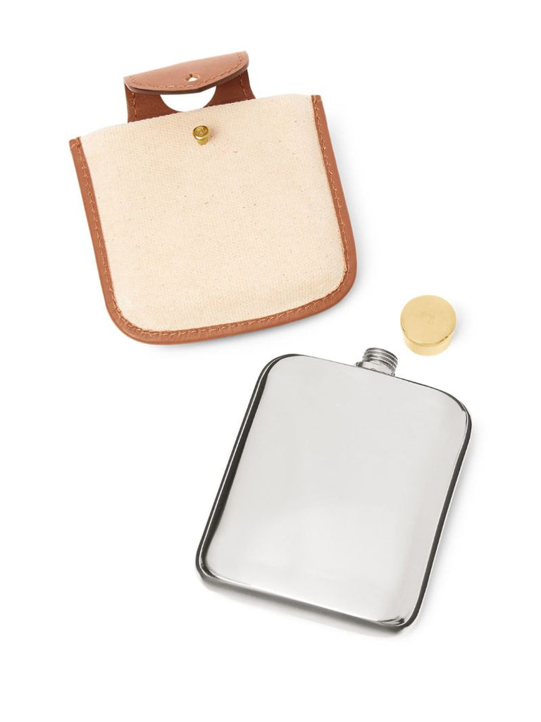 Brown Garrett Leather Flask