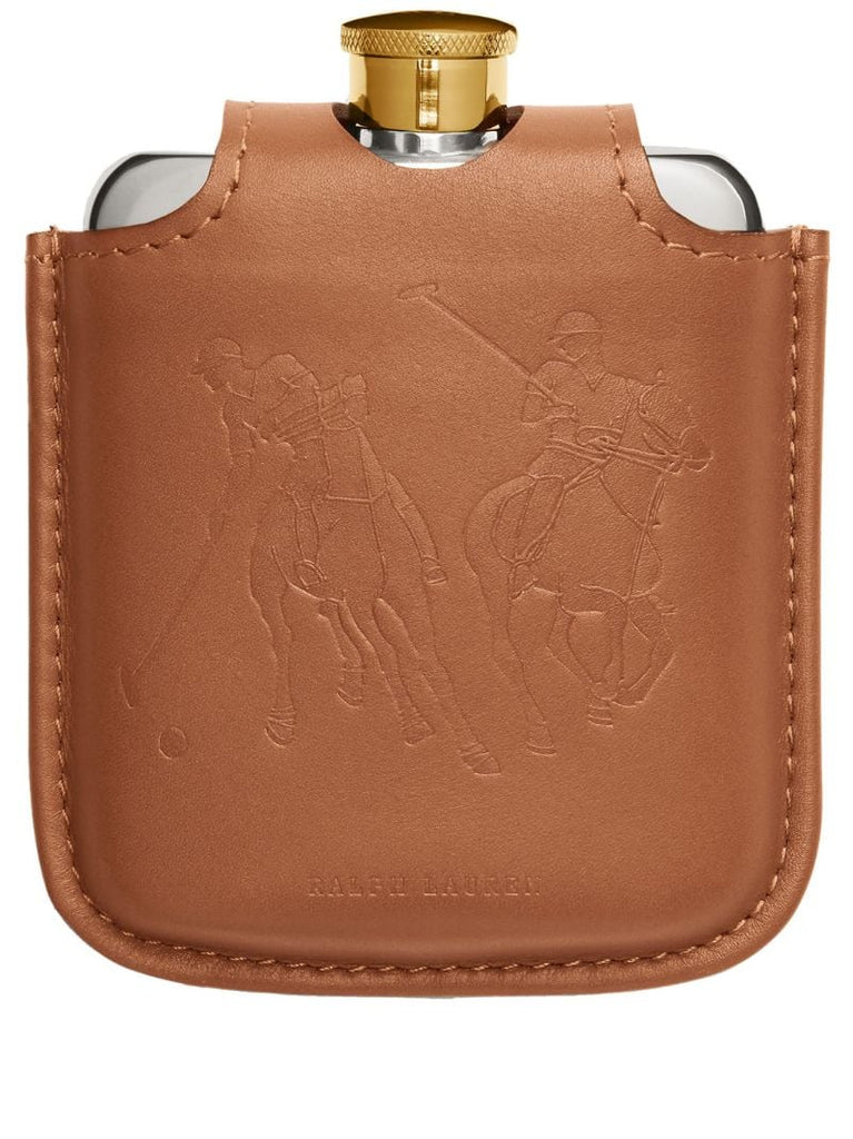 Brown Garrett Leather Flask