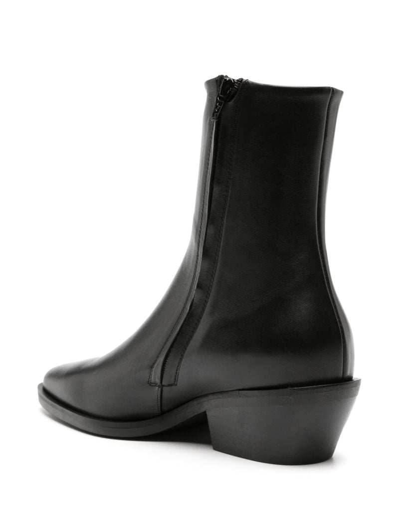 Black Hudson Leather Ankle Boots