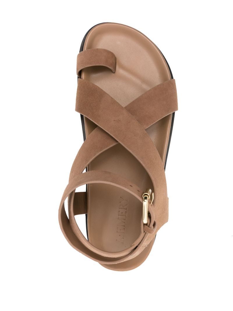 Brown Jalen Suede Sandals