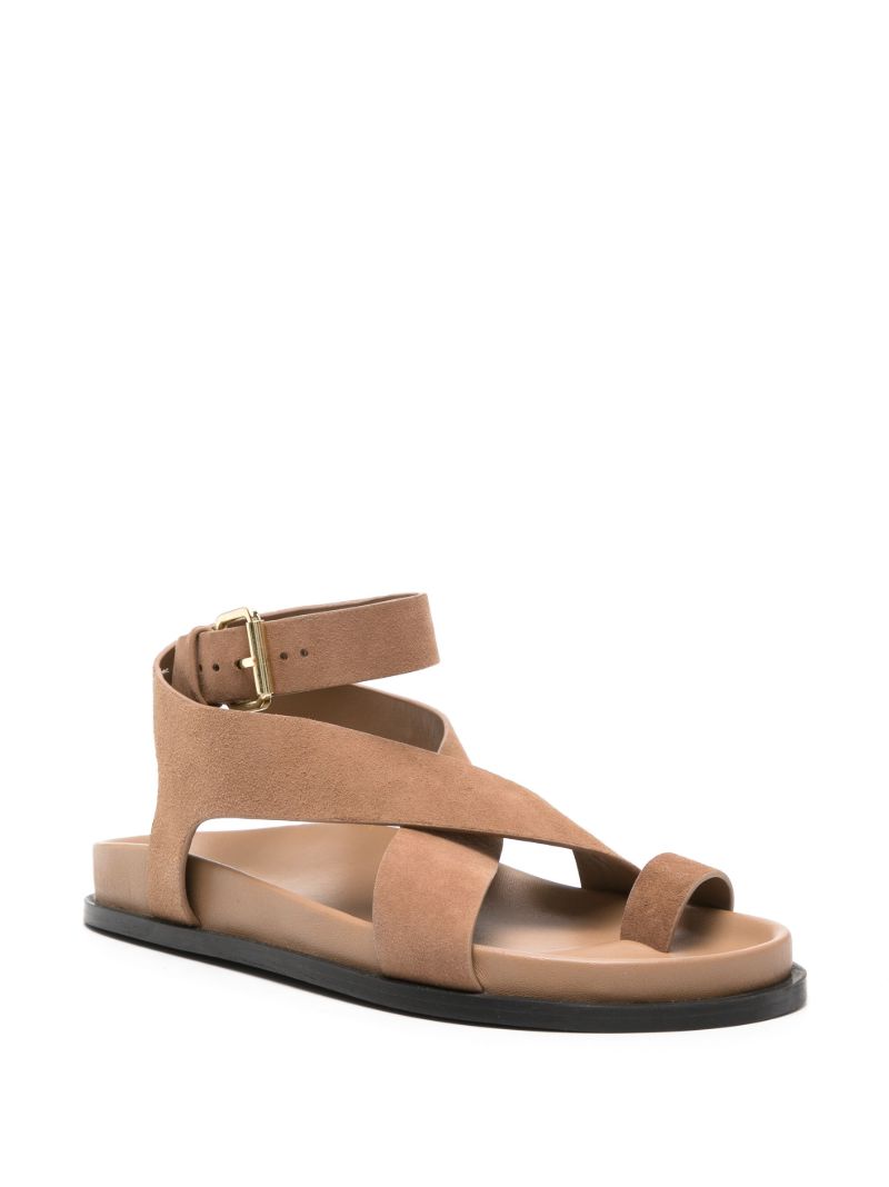 Brown Jalen Suede Sandals