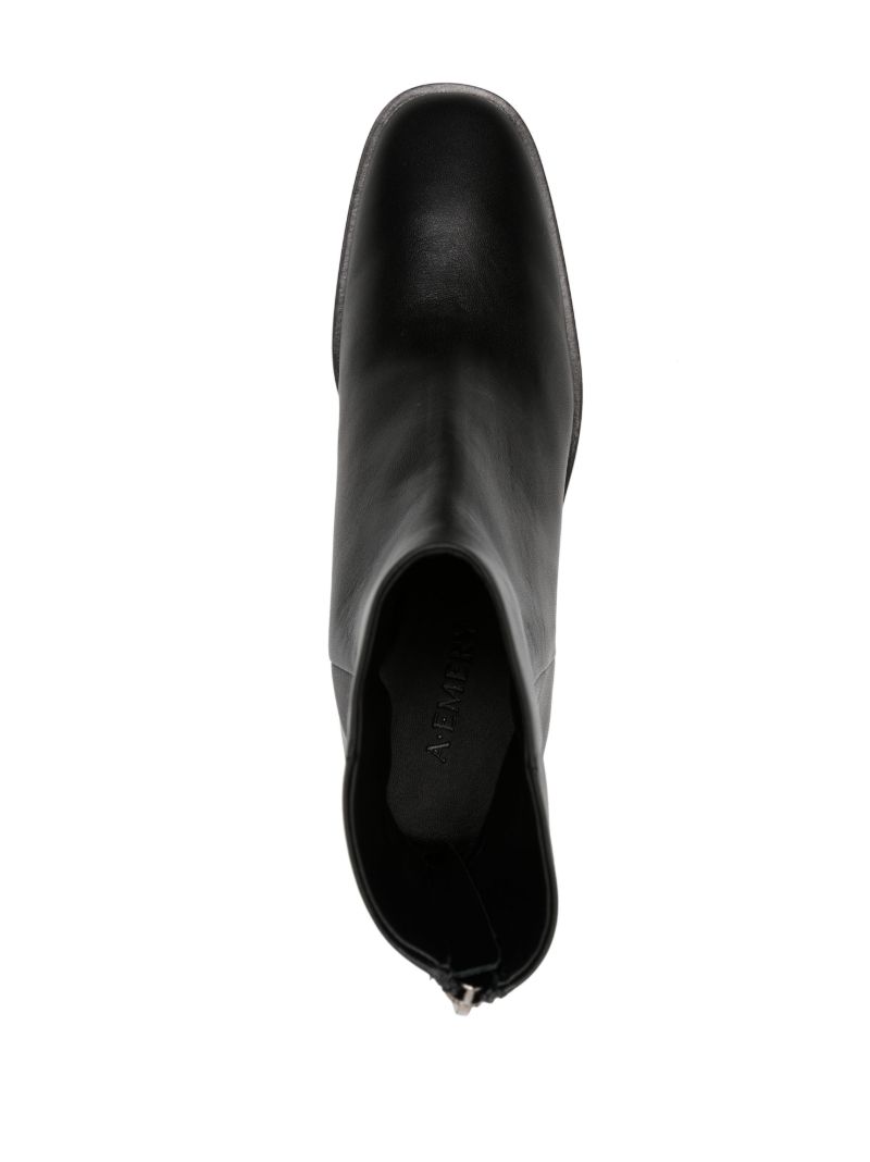 Black Soma Leather Ankle Boots