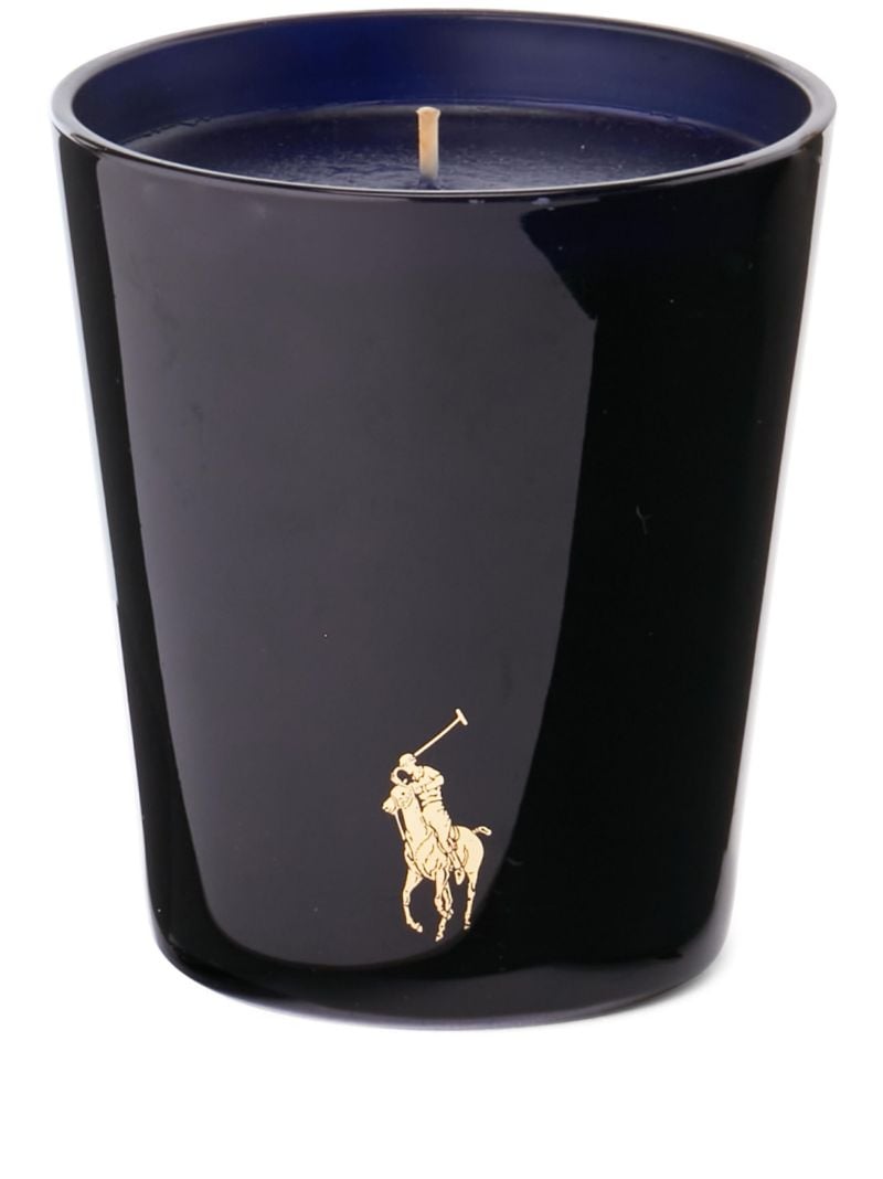 Blue Round Hill Candle