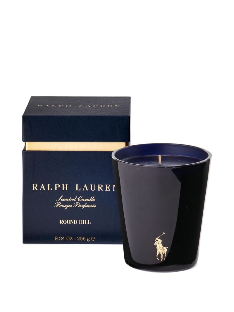 Blue Round Hill Candle
