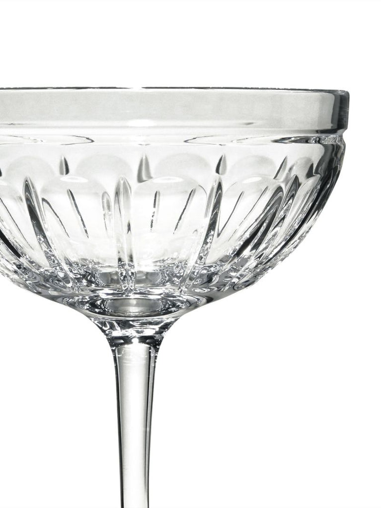 Clear Coraline Champagne Coupe