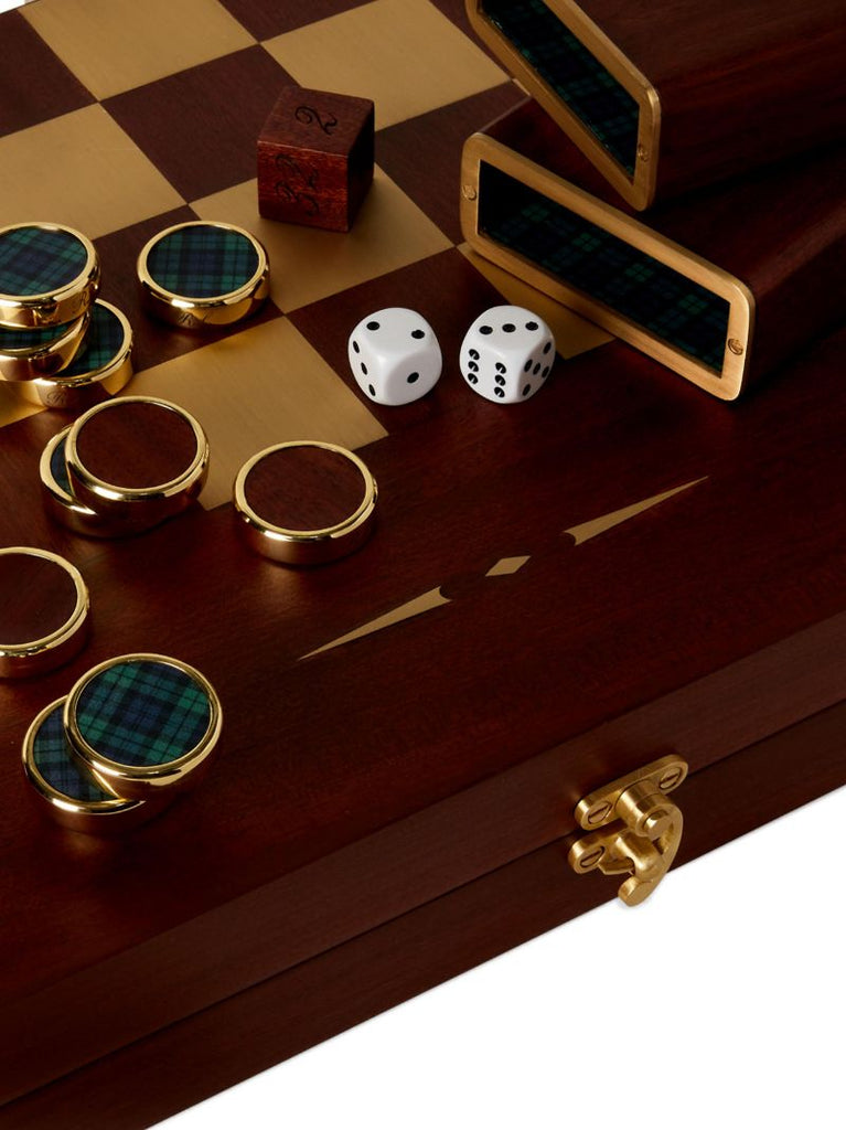Brown Parkwood Game Gift Set