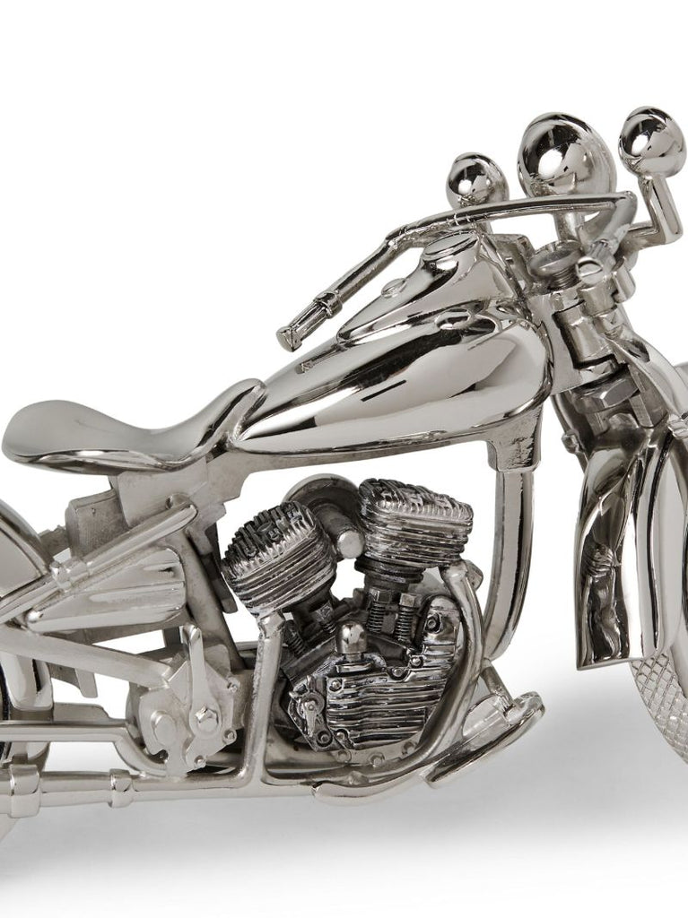 Silver-tone Ely Motorcycle