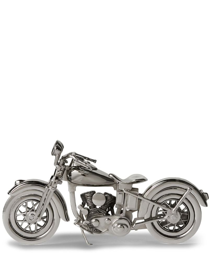 Silver-tone Ely Motorcycle