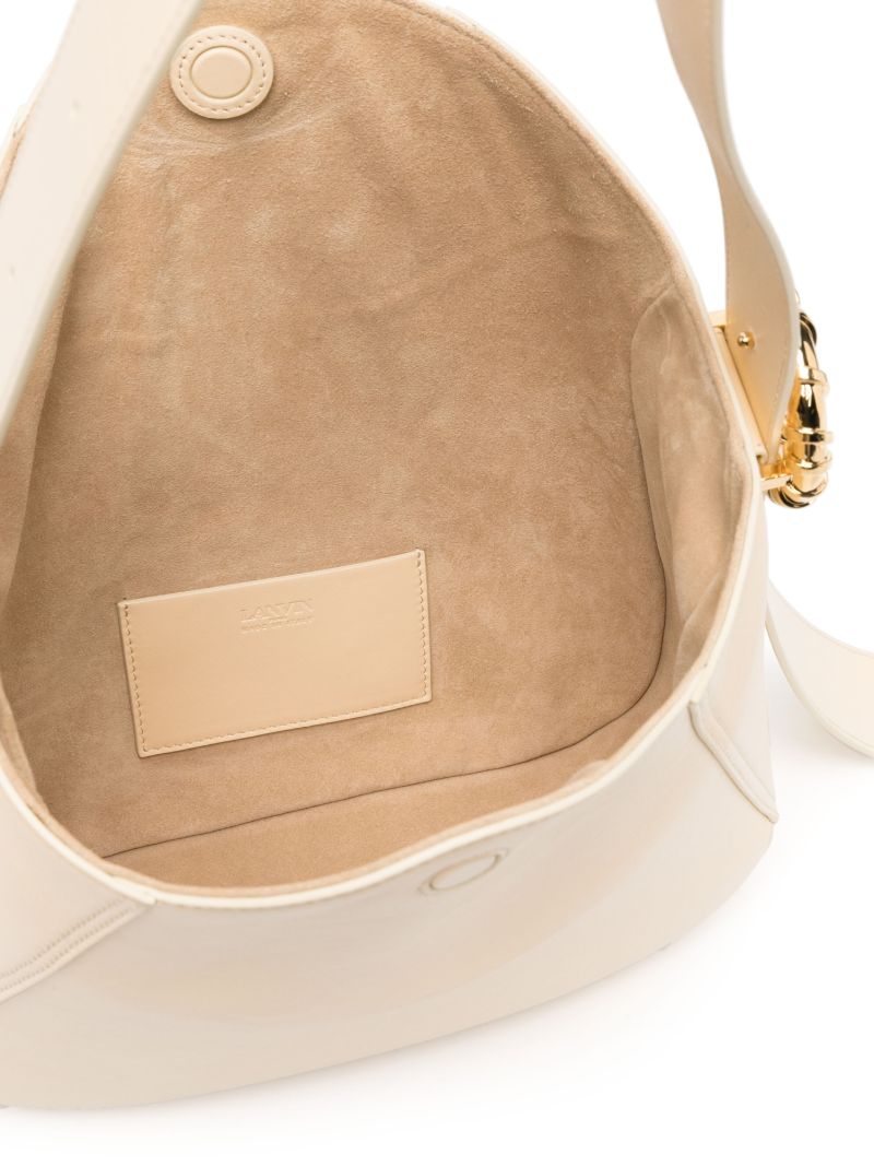 Neutral MÃ_x0083_Â©lodie Leather Shoulder Bag