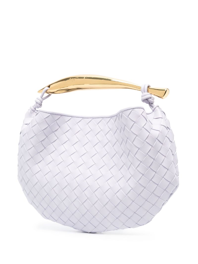 Purple Sardine Leather Top Handle Bag