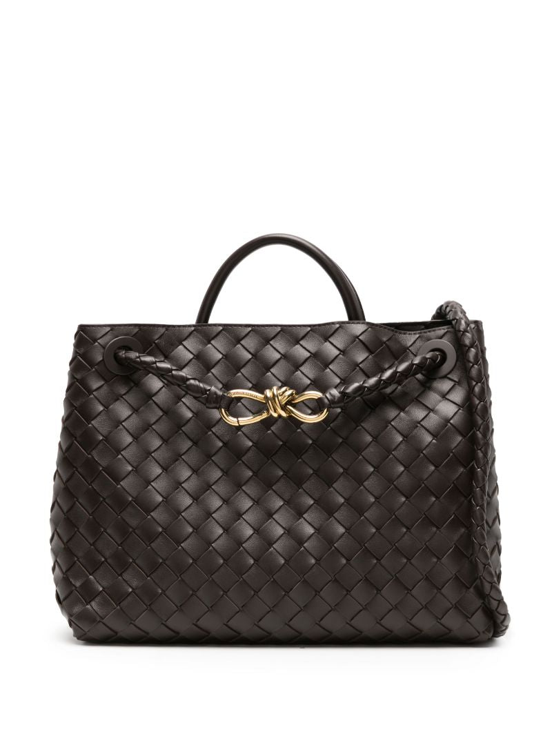 Brown Andiamo Medium Leather Tote Bag