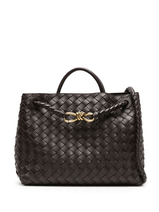Brown Andiamo Medium Leather Tote Bag