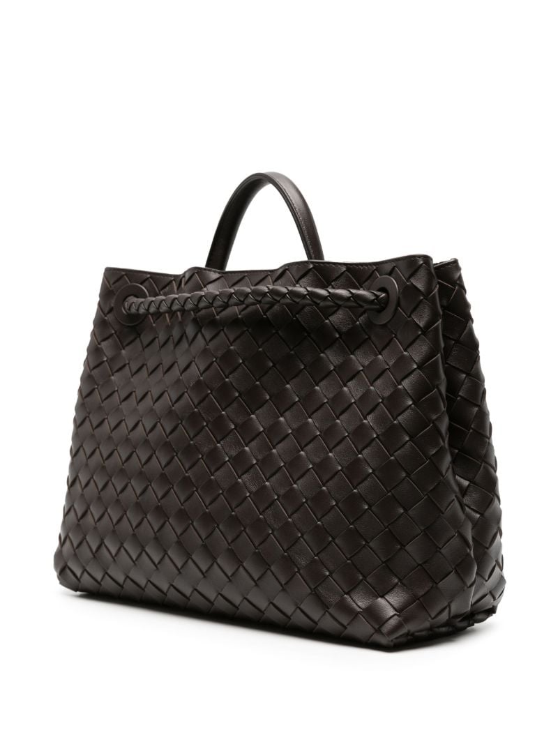 Brown Andiamo Medium Leather Tote Bag