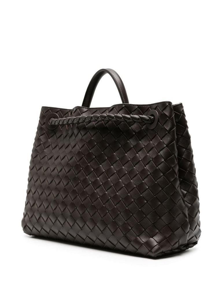 Brown Andiamo Medium Leather Tote Bag
