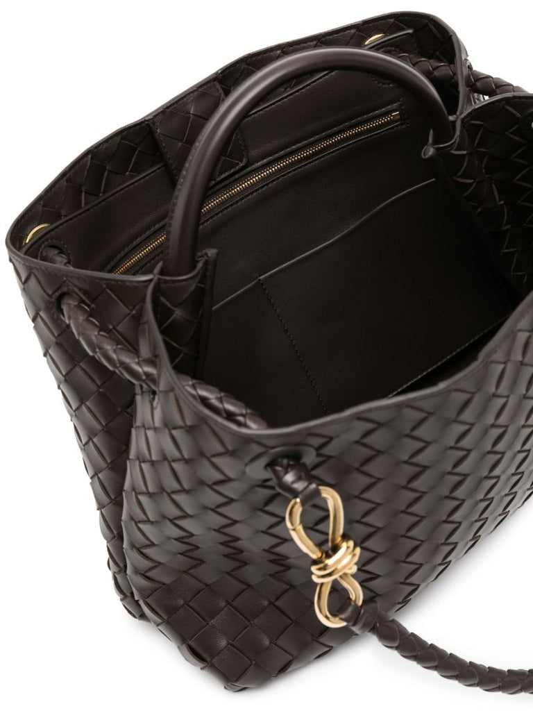 Brown Andiamo Medium Leather Tote Bag