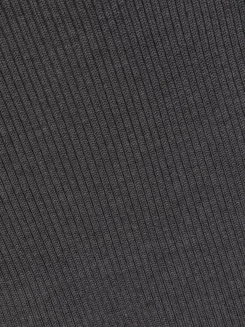 Grey Blurred-logo Wool Scarf