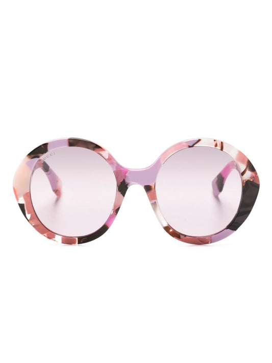 Pink Nouvelle Vague Round-frame Sunglasses