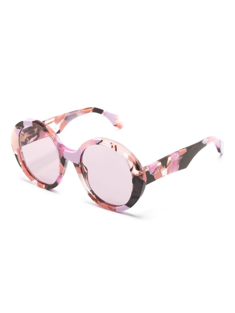 Pink Nouvelle Vague Round-frame Sunglasses