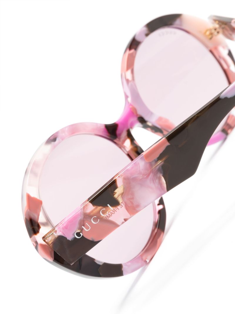 Pink Nouvelle Vague Round-frame Sunglasses