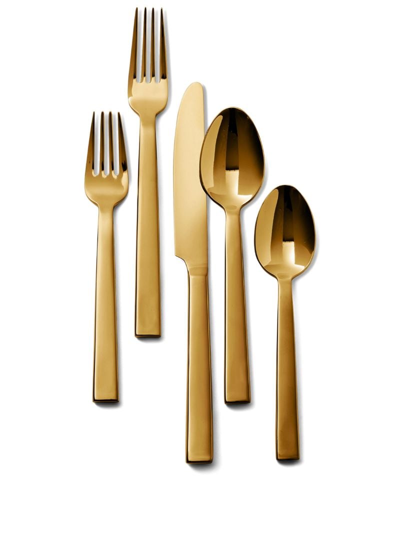 Gold-tone Academy 5-piece Cutlery Set