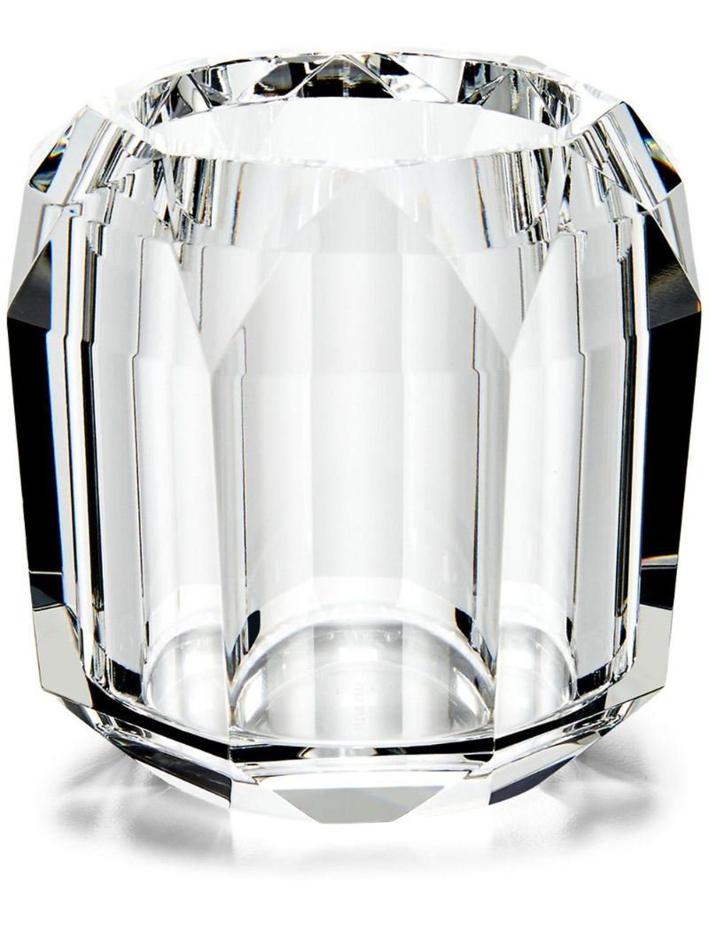 Clear Leigh Faceted Crystal Votive