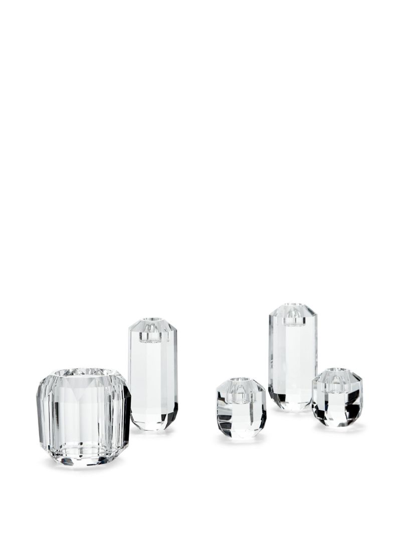 Clear Leigh Faceted Crystal Votive