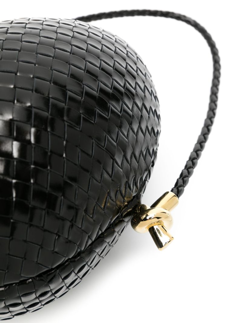 Black Uovo Intreccio-leather Tote Bag