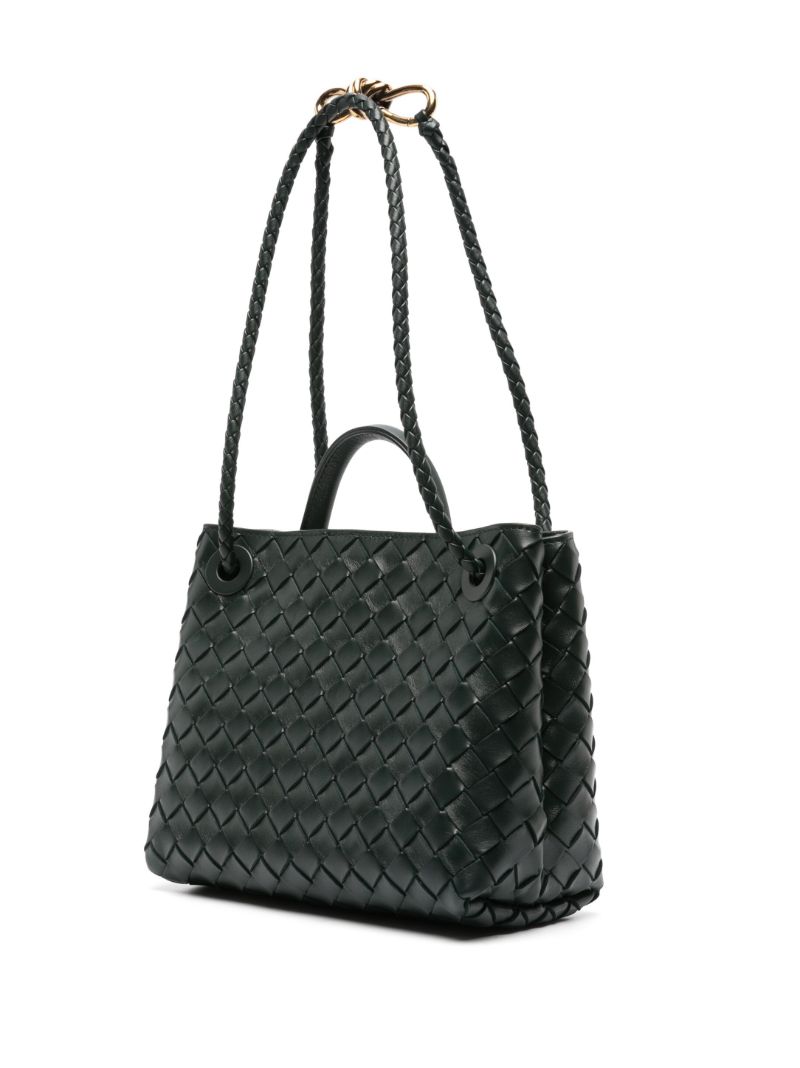 Blue Small Andiamo Leather Tote Bag