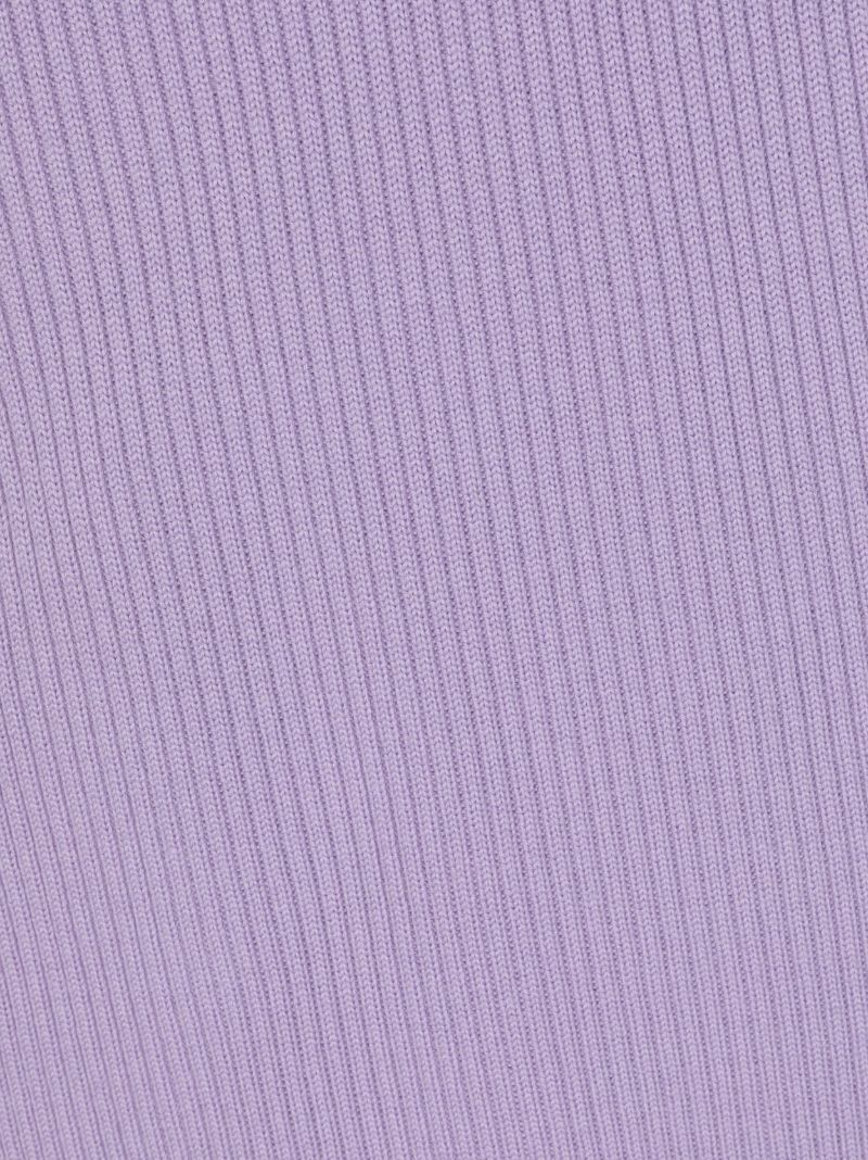Purple Blurred-logo Wool Scarf