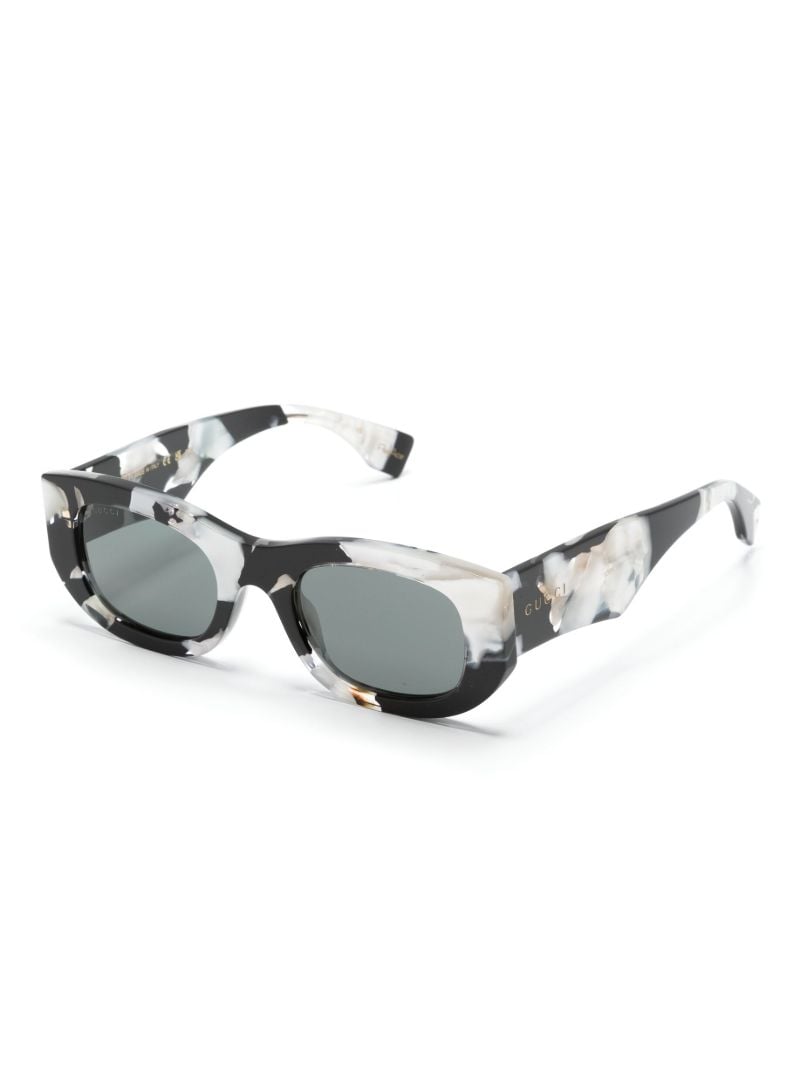 Black Nouvelle Vague Rectangle-frame Sunglasses