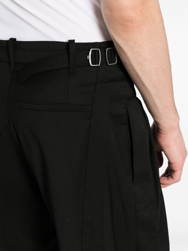 Black Solon Straight-leg Trousers