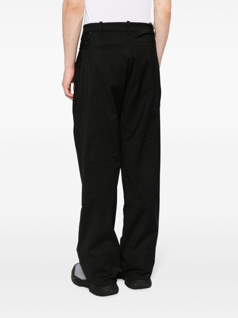 Black Solon Straight-leg Trousers
