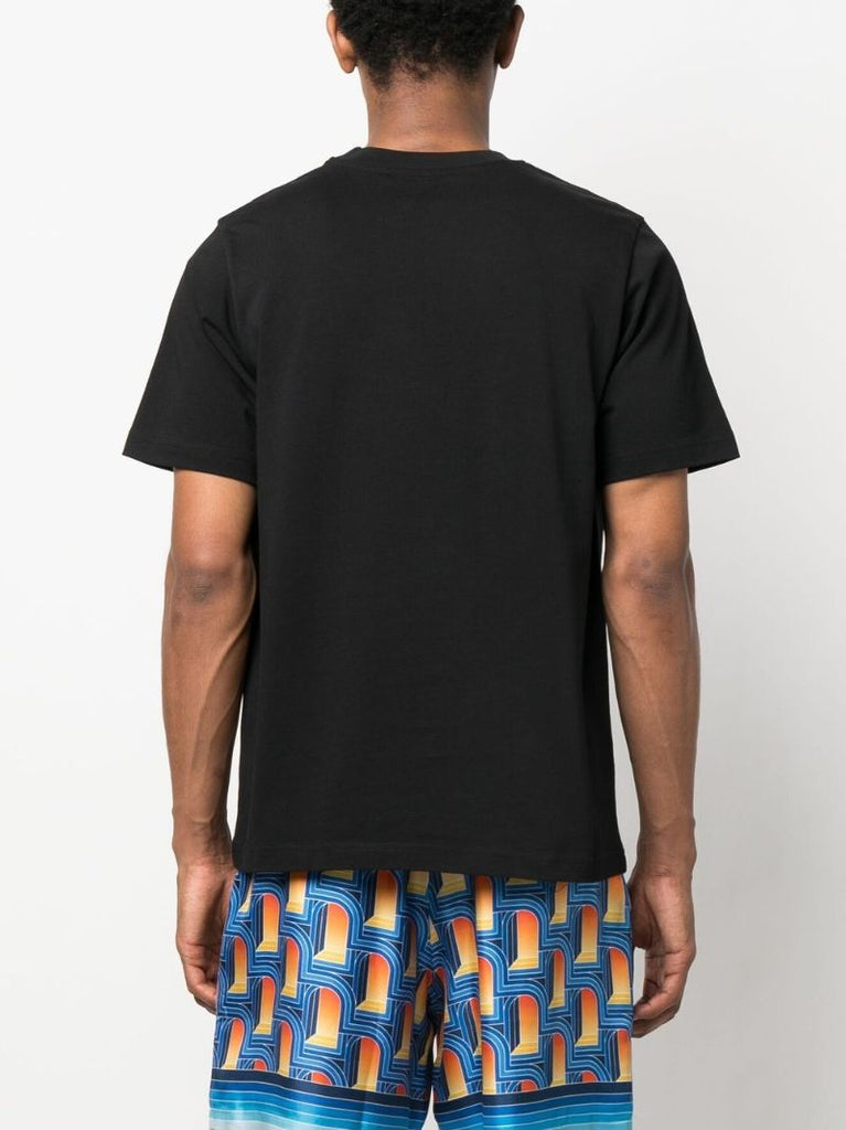 Black Tennis Club Icon Print T-shirt
