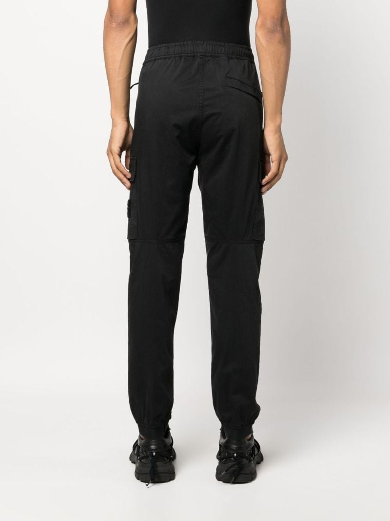 Black Cotton Cargo Pants