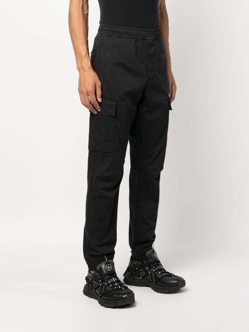 Black Cotton Cargo Pants