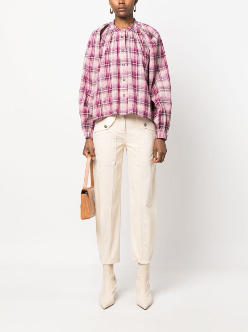 Pink Blandine Checked Shirt