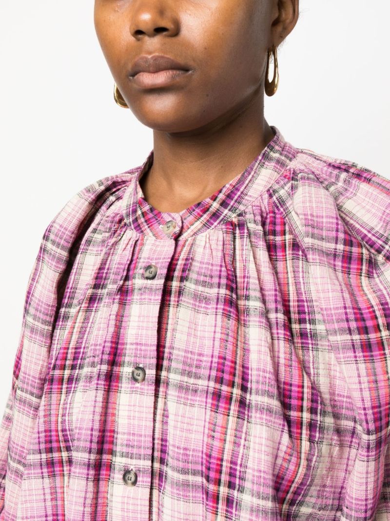 Pink Blandine Checked Shirt